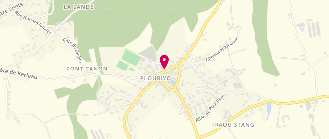 Plan de Accueil de loisirs Garderie périscolaire De Plourivo, 6 Route de Paimpol, 22860 Plourivo