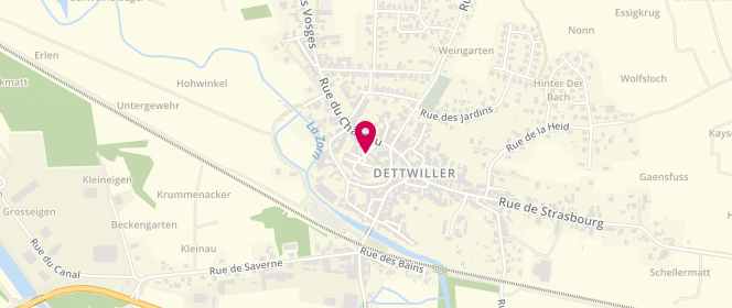 Plan de Accueil de loisirs la Passerelle Dettwiller, 13 Rue de l'Église, 67490 Dettwiller