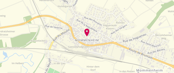 Plan de Accueil de Loisisrs périscolaire de Mommenheim, 18 Rue du Général de Gaulle, 67670 Mommenheim
