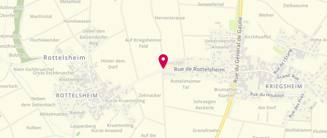 Plan de Accueil de loisirs périscolaire Les Vergers, 19 Route de Rottelsheim, 67170 Kriegsheim