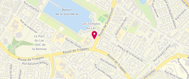 Plan de Centre de loisirs Du Lac, 4 Rue des 4 Vents, 78960 Voisins-le-Bretonneux