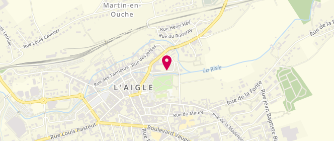 Plan de Accueil de loisirs Mazeline L'aigle, 1 Rue Marcel Guiet, 61300 L'Aigle