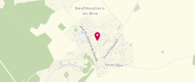 Plan de Accueil de loisirs Daniel Balavoine, 4 Rue des Mésanges, 77610 Neufmoutiers-en-Brie