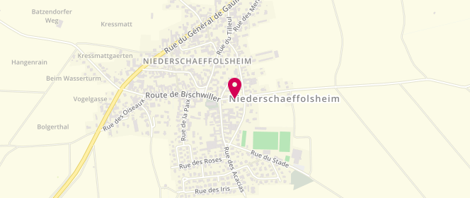 Plan de périscolaire Niederschaeffolsheim, 24 Route de Bischwiller, 67500 Niederschaeffolsheim