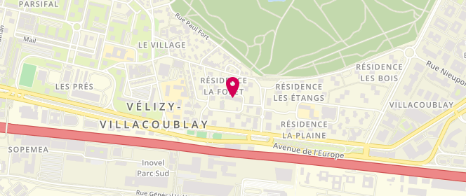 Plan de Accueil de loisirs - Rabourdin Elementaire, 17 Rue Henri Rabourdin, 78140 Vélizy-Villacoublay