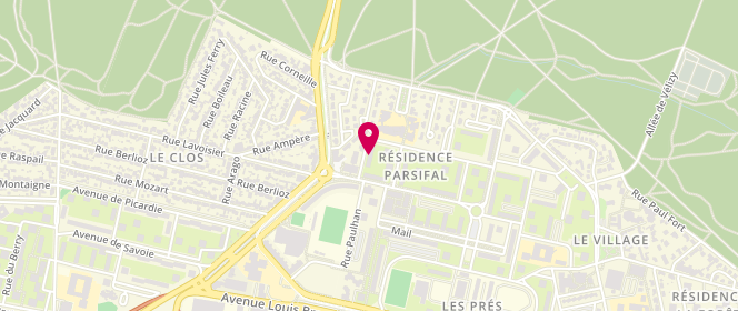 Plan de Accueil de loisirs - Mermoz Maternel, 8 Rue Clément Ader, 78140 Vélizy-Villacoublay