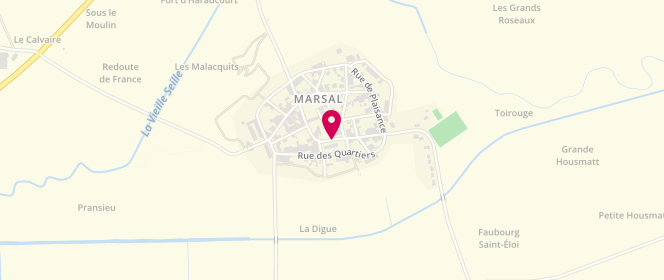 Plan de Sis De Marsal - périscolaire, 5 Rue Place d'Armes, 57630 Marsal