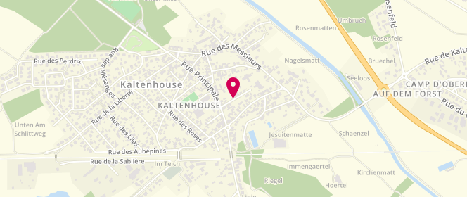 Plan de Accueil périscolaire de Kaltenhouse, 13 Rue des Soeurs, 67240 Kaltenhouse
