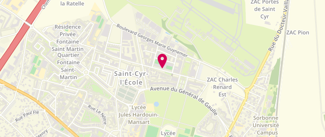 Plan de Accueil de loisirs - Jacqueline de Romilly, 1 Place Charles Renard, 78210 Saint-Cyr-l'École