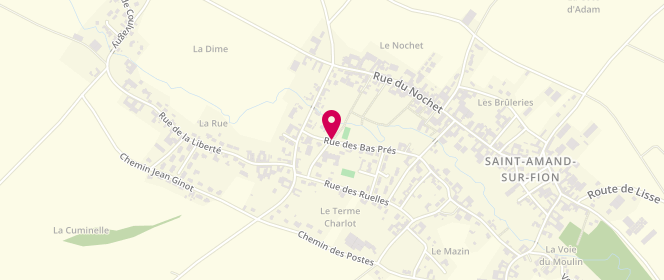 Plan de périscolaire Ecole de Saint Amand sur Fion, 26 Rue des Bas Près, 51300 Saint-Amand-sur-Fion