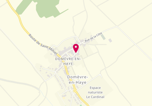 Plan de SIS Côtes en Haye, 2 Place de l'Église, 54385 Domèvre-en-Haye