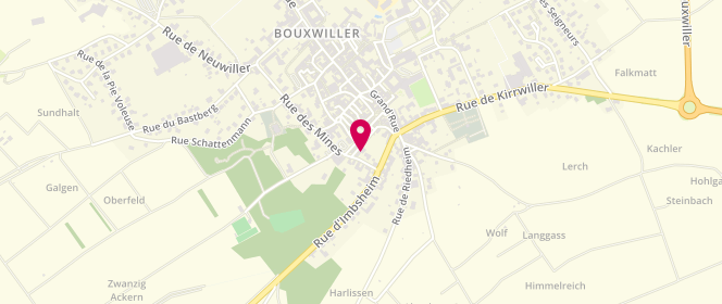 Plan de Accueil de loisirs de Bouxwiller, 17A Rue des Mines, 67330 Bouxwiller