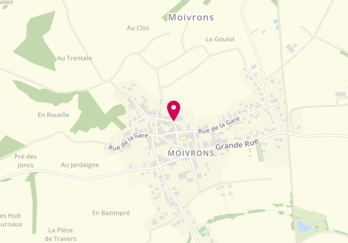 Plan de périscolaire des côtes de Moivrons, 2 Rue de la Côte, 54760 Moivrons