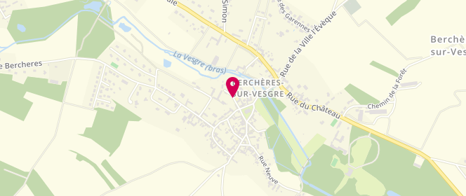 Plan de Accueil de loisirs périscolaire de Berchères sur Vesgres, Rue de l'Ecole, 28260 Berchères-sur-Vesgre