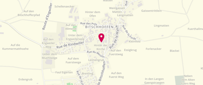 Plan de Accueil de loisirs Bitschhoffen, 1 Rue de l'Ecole, 67350 Bitschhoffen