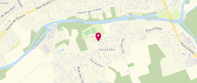Plan de Accueil de loisirs de Saussay, Sente du Rouvray, 28260 Saussay
