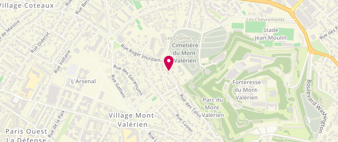 Plan de La Ferme du Mont Valerien, 22 Rue des Talus, 92500 Rueil-Malmaison