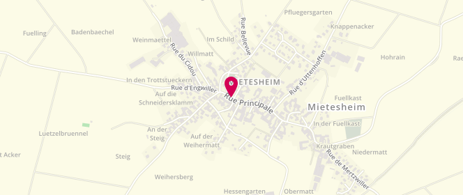 Plan de Accueil de loisirs Mietesheim, Rue Principale, 67580 Mietesheim