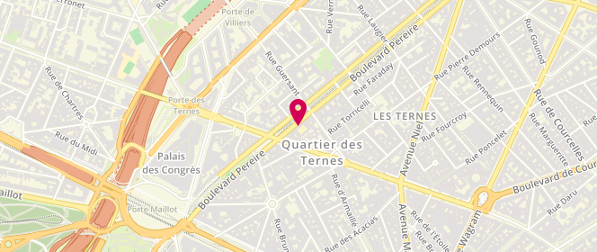 Plan de Pereire - Alsh Municipal - Maternel / Elementaire, 221 Boulevard Pereire, 75017 Paris