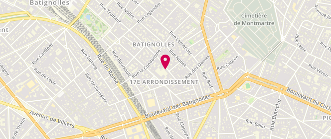 Plan de Truffaut - Alsh Municipal - Maternel / Elementaire, 15 Rue Truffaut, 75017 Paris