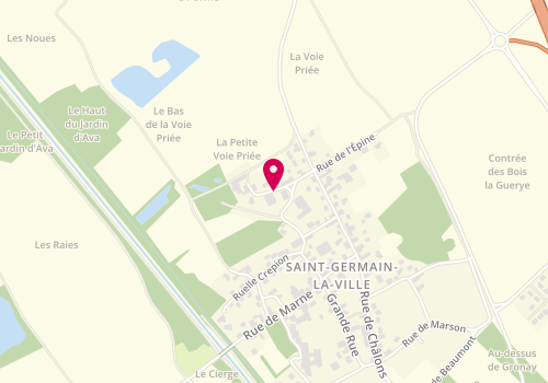 Plan de Accueil de loisirs Saint Germain la Ville, Rue des Places, 51240 Saint-Germain-la-Ville