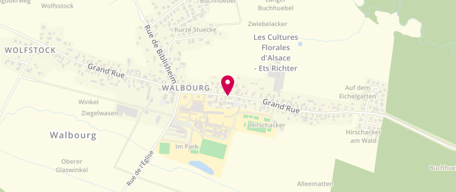 Plan de Accueil de loisirs Walbourg, 50 Grand'rue, 67360 Walbourg