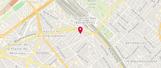 Plan de Saussure / Jouffroy Alsh Municipal - Maternel / Elementaire, 101 Rue Saussure, 75017 Paris