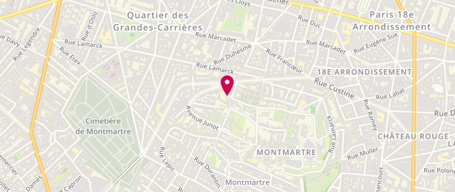 Plan de Constantin Pecqueur - Alsh Municipal - Maternel, 1 Place Constantin Pecqueur, 75018 Paris
