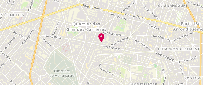 Plan de Lamarck - Alsh Municipal - Maternel, 4 Square Lamarck, 75018 Paris