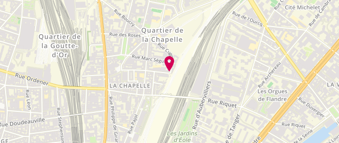Plan de Centre Social Espace Torcy - Alsh Associatif, 2 Rue de Torcy, 75018 Paris