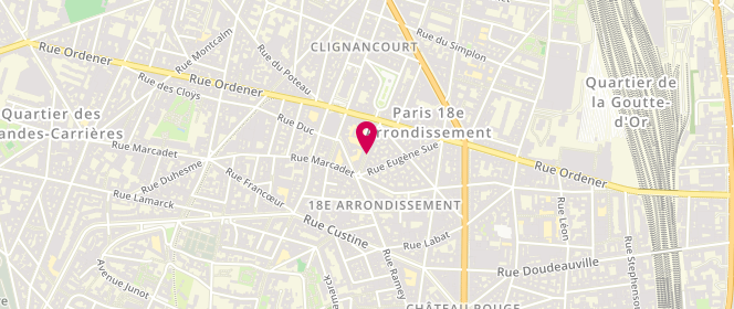 Plan de Ferdinand Flocon - Alsh Municipal - Maternel / Elementaire, 3 / 5 Rue Ferdinand Flocon, 75018 Paris