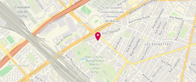 Plan de Gilbert Cesbron - Alsh Municipal - Maternel, 1 Rue Gilbert Cesbron, 75018 Paris