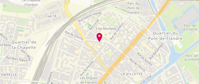 Plan de Ourcq - Alsh Municipal - Elementaire, 105 Rue de l'Ourcq, 75019 Paris