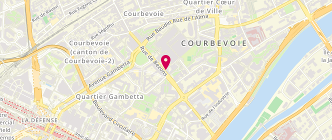 Plan de Saint Exupery, 20 Bis Rue de Bezons, 92400 Courbevoie