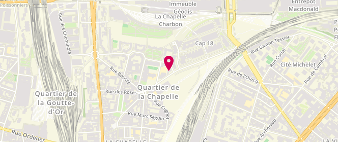Plan de Evangile / Tchaikovski - Alsh Municipal - Maternel / Elementaire, 33 Rue de l'Evangile, 75018 Paris