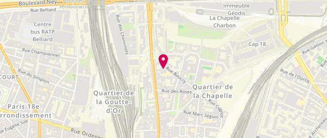Plan de Maurice Genevoix / Cugnot - Alsh Municipal - Maternel / Elementaire, 3 Rue Maurice Genevoix, 75018 Paris