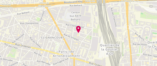 Plan de Amiraux - Alsh Municipal - Maternel, 19 Rue Amiraux, 75018 Paris