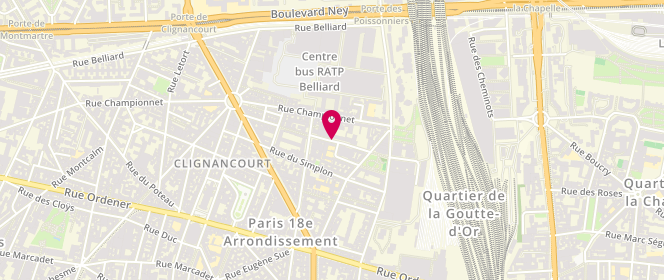 Plan de Groupe Amical Sp0Rtif Clignancourt, 22 Rue des Amiraux, 75018 Paris
