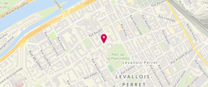 Plan de Centre de loisirs élémentaire l'Abeille, 55 Rue Paul Vaillant Couturier, 92300 Levallois-Perret