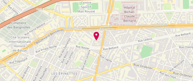 Plan de Saint Ange - Alsh Municipal - Maternel, 14 Passage Saint Ange, 75017 Paris