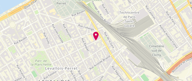 Plan de Pelletant, 49 Rue Camille Pelletant, 92300 Levallois-Perret
