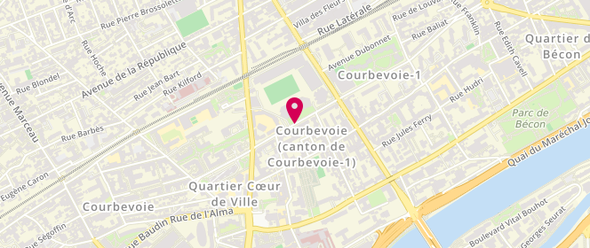 Plan de Aristide Briand, Boulevard Aristide Briand, 92400 Courbevoie