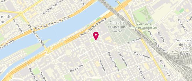 Plan de Centre de loisirs Elémentaire le Petit Prince, 34 Rue Collange, 92300 Levallois-Perret