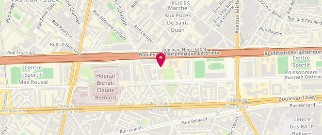 Plan de Francoise Dorleac - Alsh Municipal - Elementaire, 8 Place Françoise Dorléac, 75018 Paris
