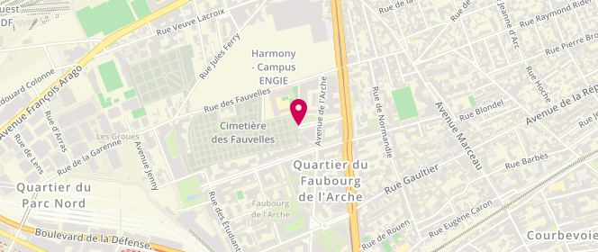 Plan de Camille Claudel (Elémentaire), 1 Rue du Révérend Père Cloarec, 92400 Courbevoie
