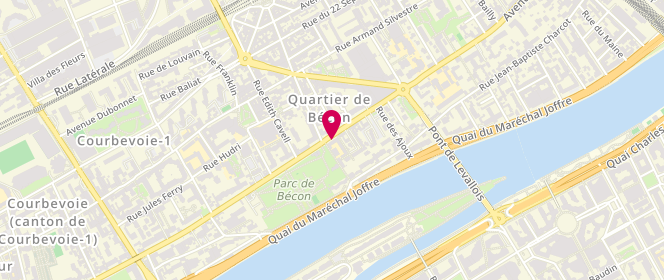 Plan de Theophile Gautier, 182 Boulevard Saint Denis, 92400 Courbevoie