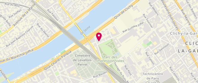 Plan de La Lutece, 3 Rue Gustave Eiffel, 92110 Clichy