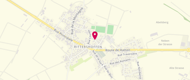 Plan de périscolaire Rittershoffen, Rue de l'École, 67690 Rittershoffen