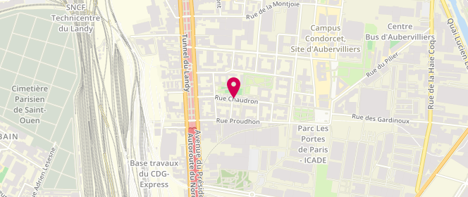 Plan de Accueil de loisirs Opaline, 41 Rue du Chaudron, 93200 Saint-Denis