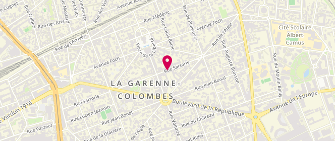 Plan de Voltaire-Sagot (Elémentaire), 39 Rue Sartoris, 92250 La Garenne-Colombes